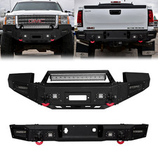 Vijay For 2011-2014 Gmc Sierra 25003500hd Steel Frontrear Bumper Wwinch Plate