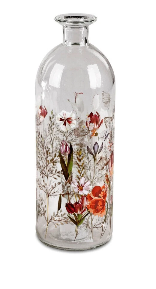 Formano Vase Blumenwiese Glas Deko Flaschenvase Frühling 27 cm (#71) - Bild 1 von 1