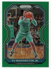 2020-21 Panini Prizm #105 PJ Washington GREEN Prizm Hornets - Nice Card! 