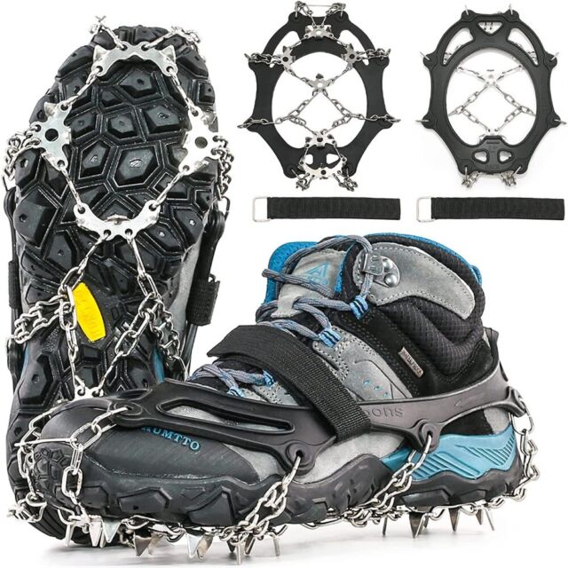 Mountaineering Climbing Spike Grip Boots Chain Snow Shoes Spikes Ice Shoes