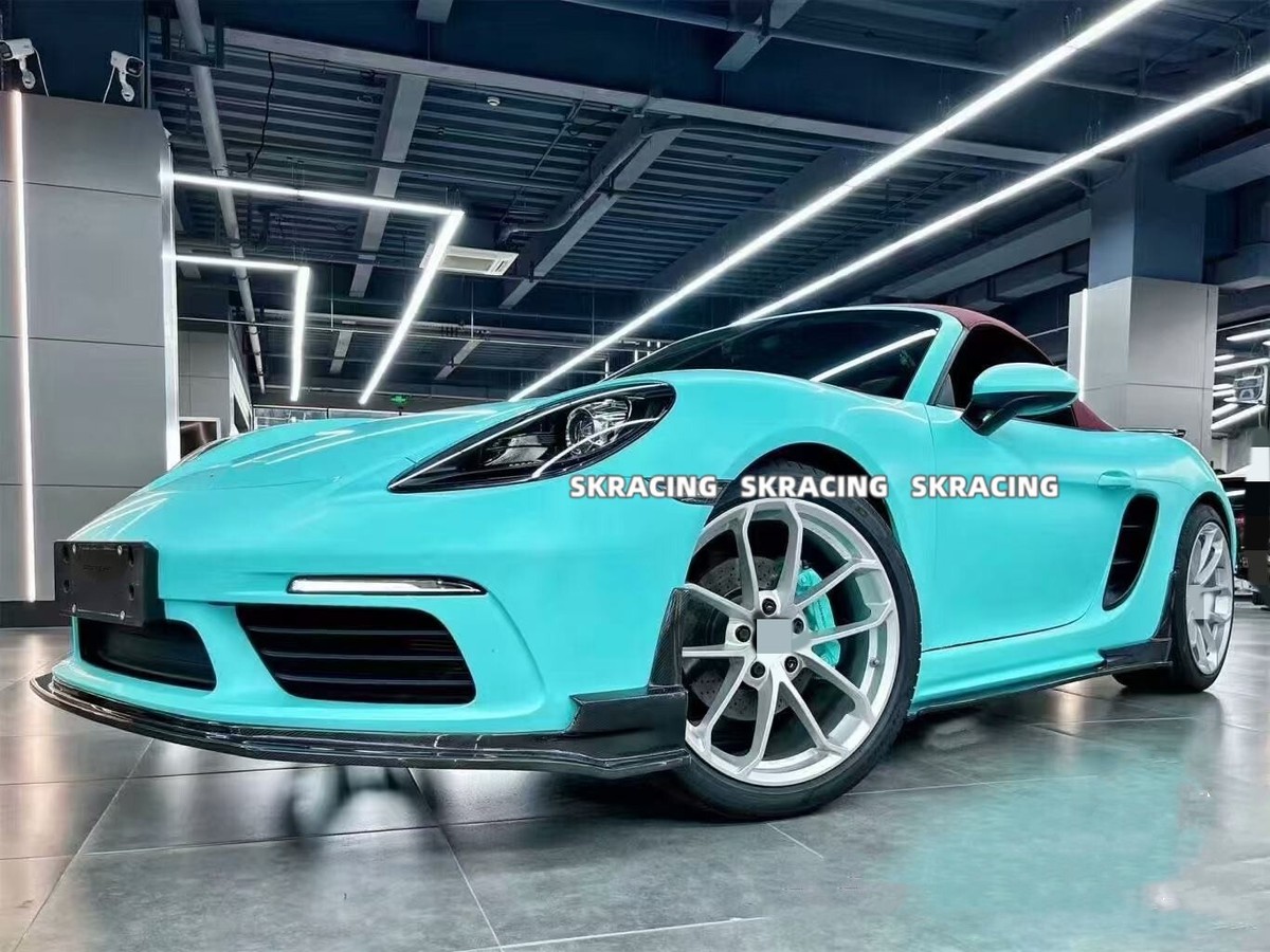 FOR 2016-2021 Porsche 718 Boxster Cayman Gloss Black Side
