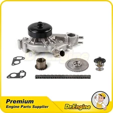 Timing Chain Kit Water Pump Thermostat Fit 99-06 Chevrolet GMC 4.8L 5.3L 6.0L