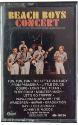 Beach Boys, Concert, Rare Audio Cassette Tape, DL36 4N-16154,  Fun Fun Fun