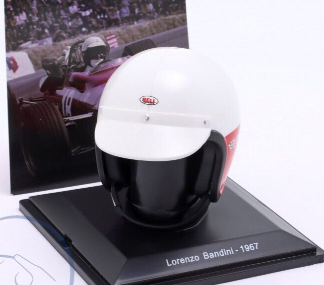 Casque Miniature Spark 1/5 – Lorenzo Bandini, Ferrari F1 1967, SPARKED109, Neuf