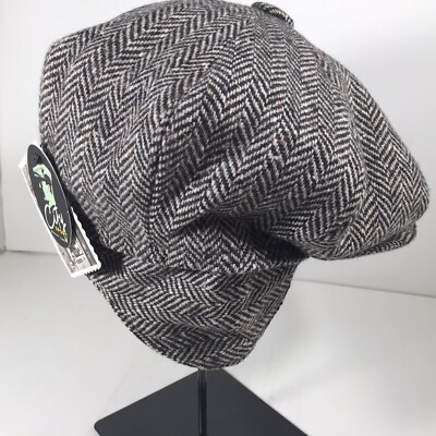 City Sport Check Print Hat Cap With Ear Flaps Pure New Wool Ear Flap Wool Ball Cap - Orange Plaid main image 4