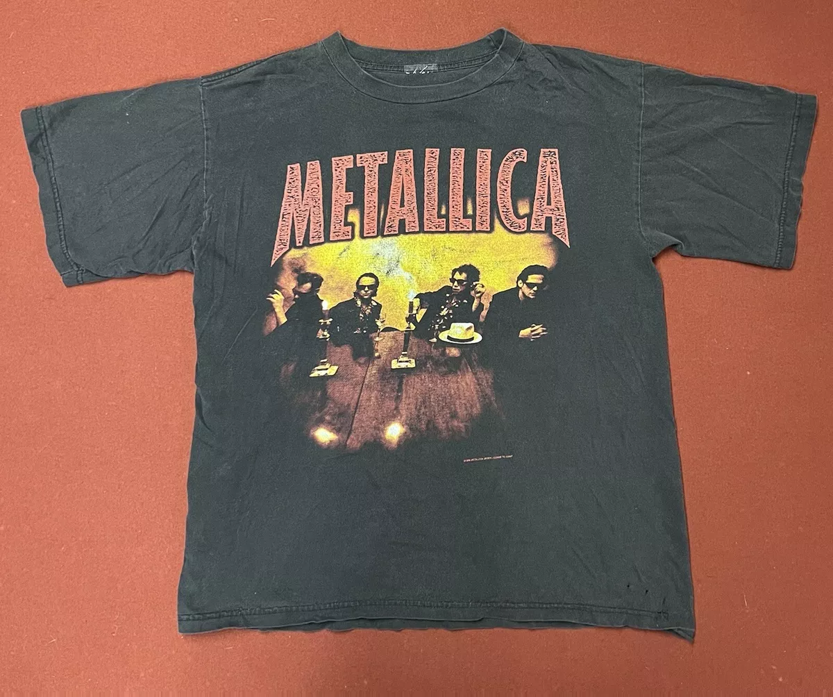 Vintage Metallica Load Tour 1996 Rock T Shirt Concert 90s Cigars Giant