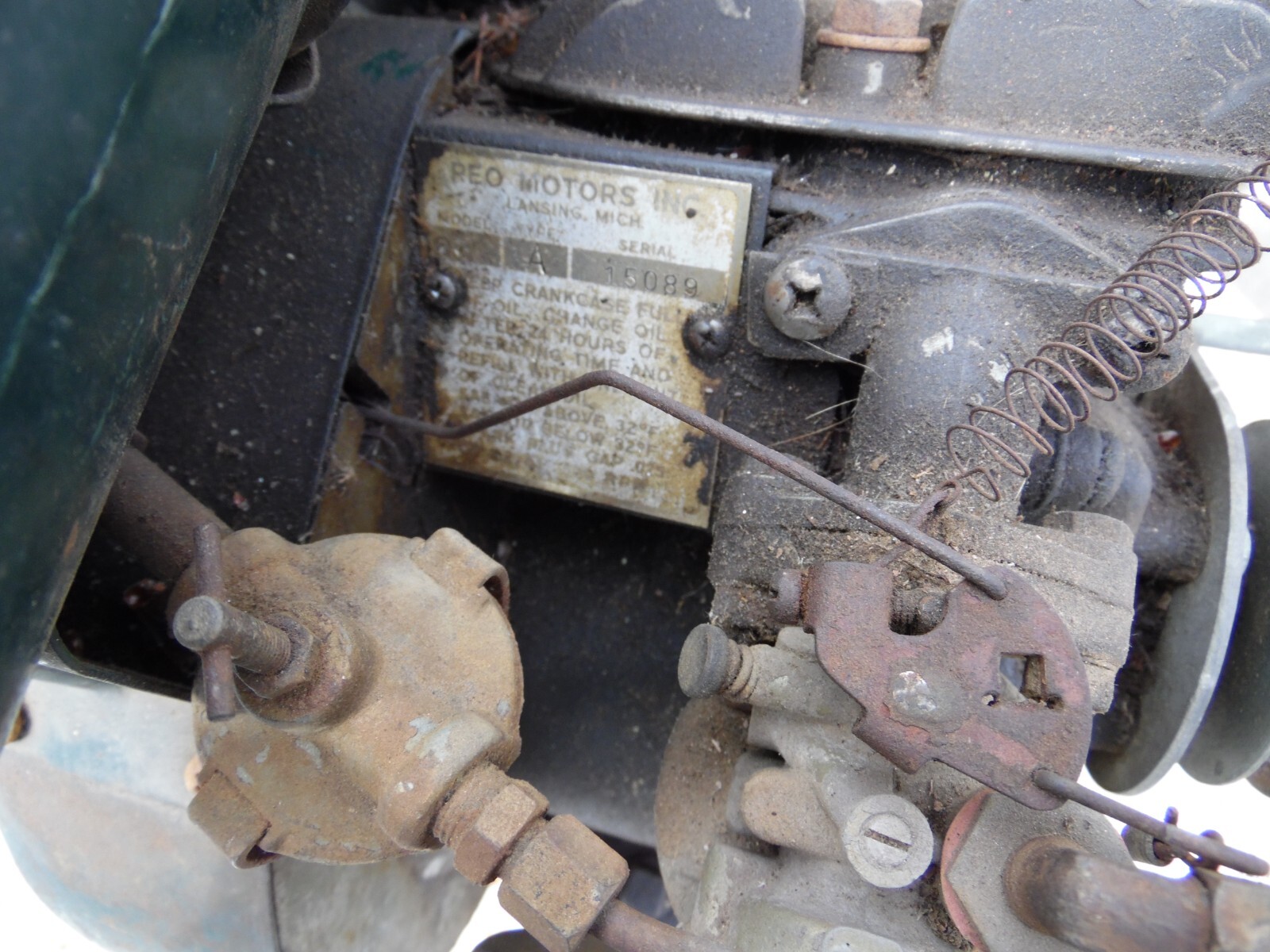 Vintage REO Motors Inc Lansing Model 552 Type A serial 15089, Carb