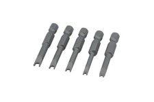 Laser Tools 8734 Security Bit 5 Piece Set For Use With U-Type Screw Heads