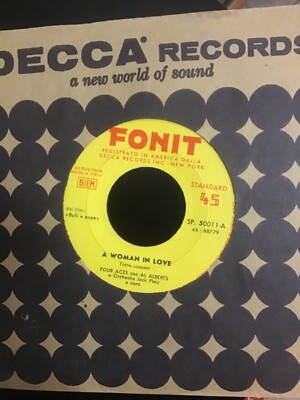 FOUR ACES AL AL ALBERTS A WOMAN IN LOVE - STRANGER IN PARADISE ITALY'59 RAR