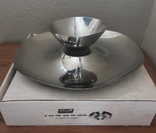 VTG EKCO ETERNA CHIP DIP SERVER - 18-8 STAINLESS MADE IN JAPAN - ORIGINAL BOX