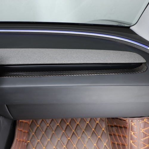 Carbon Fiber Car Center Control Air Outlet Strip Trim For Tesla Model 3 2023-24 - Picture 2 of 12
