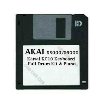 Akai S5000/S6000 Floppy Disk Kawai KC10 Keyboard Full Drum Kit & Piano