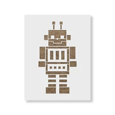 Robot Stencil - Durable & Reusable Mylar Stencils