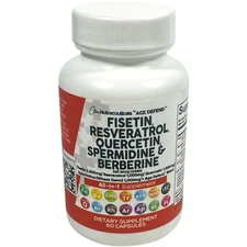Fisetin Quercetin Resveratrol Spermidine & Berberine - EX 04/25