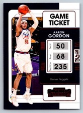 2021-22 Panini Contenders #58 Aaron Gordon Game Ticket Red Nuggets