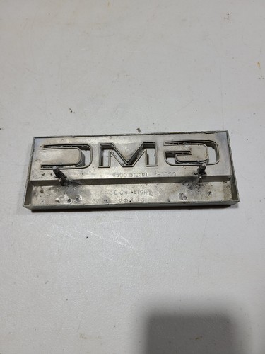 Vintage 1979 GMC 6000 V-Eight V8 Emblem Badge Script Trim Metal Chrome Rare OEM - Picture 10 of 17