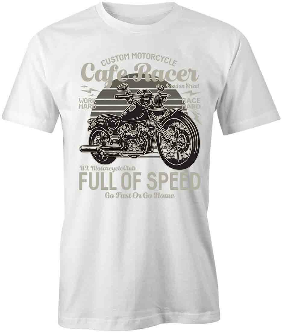 CAFÉ RACER TShirt Tee Short-Sleeved Cotton CLOTHING MOTORCYCLE S1WCA94