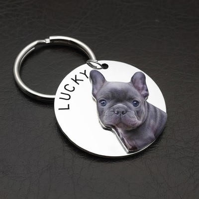 Custom Photo Keychain Personalised Pet Picture Keyring Pet Memorial Gifts