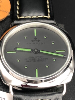 OFFICINE SARDINI GRANDVIEW AUTOMATIK ETA KALIBER 2840 BOX PAPIERE NEU