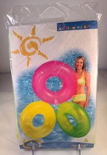 Vintage 2001 Intex The Wet Set Green Round Pool Inner Tube, New