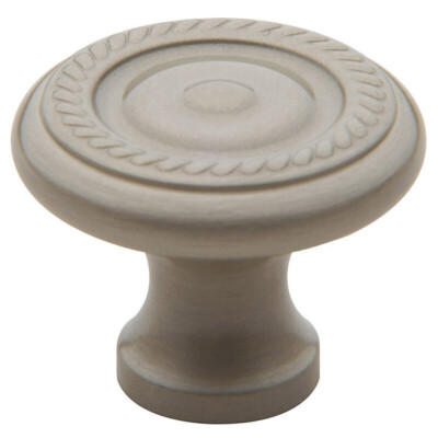 Baldwin 4645-150 Rope Cabinet Knob 1.25'' Diameter Satin Nickel Finish