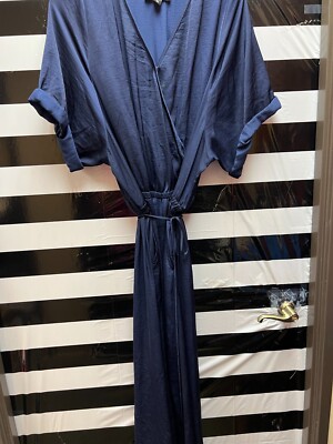 Women "Karen Kane" navy blue long dress. Size 3X. Prev. Owned | eBay