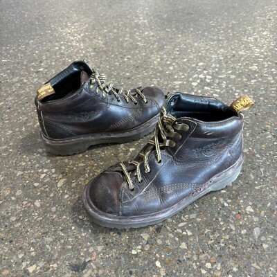 Y2K Dr. Martens #8287 Brown Leather Boots Made In England Size 5UK