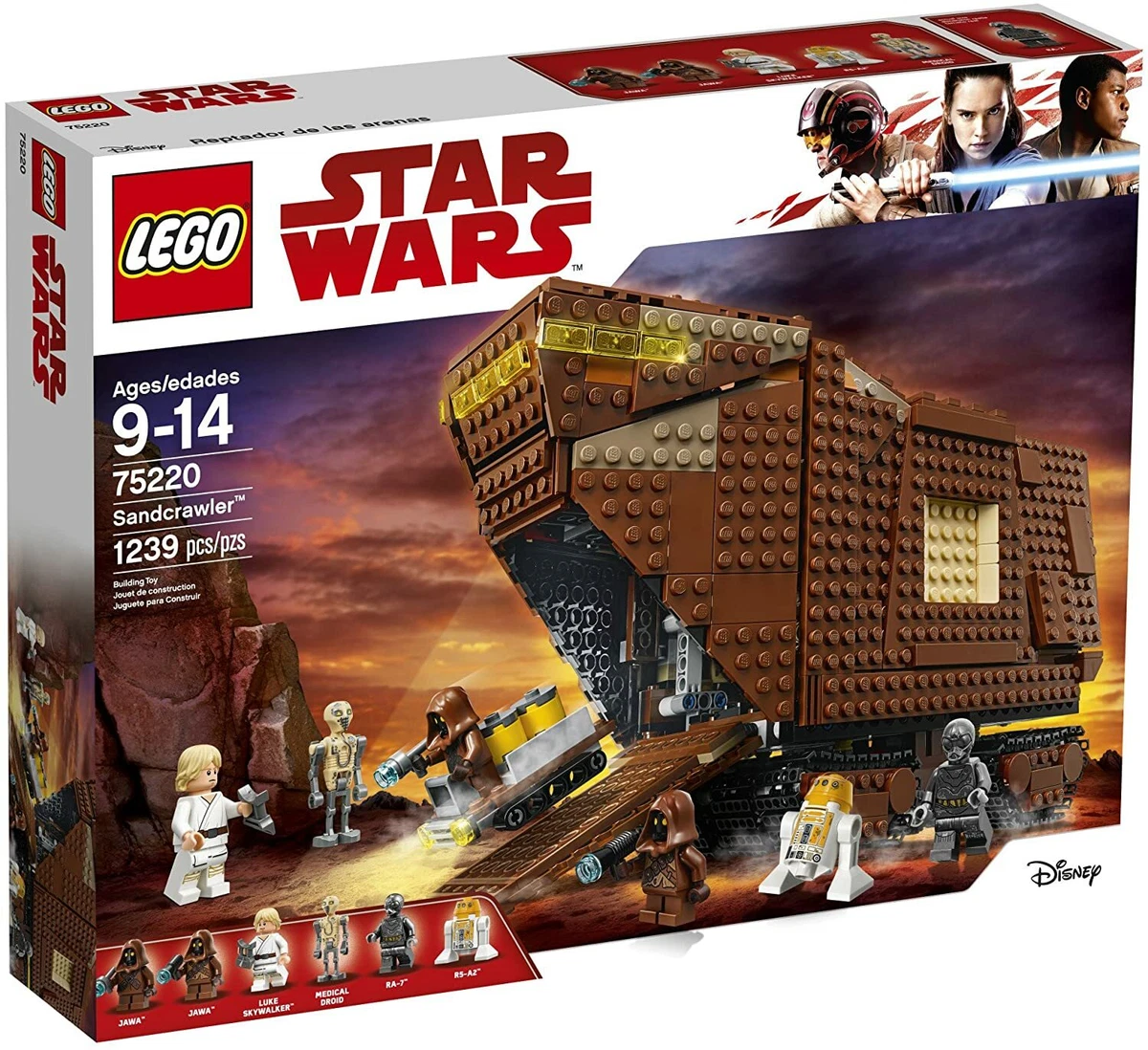 Lego Star Wars 75220 SANDCRAWLER Luke Skywalker Jawas RA 7 R5 A2 NEW