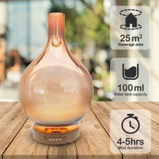 LED Light Ultrasonic Aroma Diffuser Essential Oil Mist Humidifier Aromatherapy