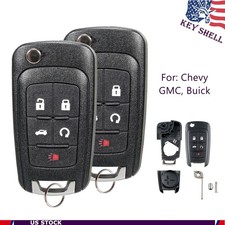 2x Remote Key Fob Case Cover For Gmc Terrain 2012 2013 2014 2015 2016 2017 2018