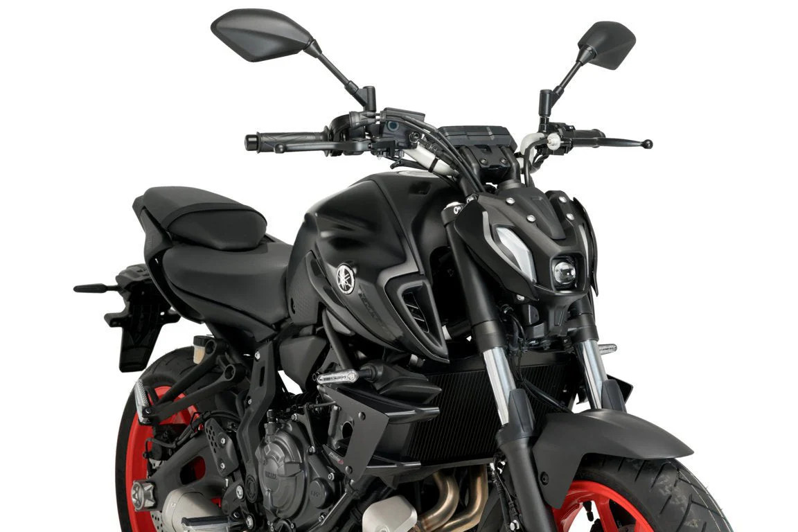 Puig Side Downforce Wings | Black | Yamaha MT-07 2021>2024