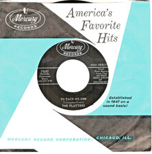 THE PLATTERS: TO EACH HIS OWN / DOWN THE RIVER OF GOLDEN DREAMS, 45 RPM 8734