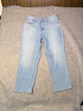 J Crew Classic Straight Size 30 Light Wash Crop Denim Jeans