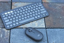Logitech Pebble Keys 2 Combo Compact Wireless Keyboard Mouse K30S Used