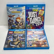 LEGO Batman 2 Scribblenauts Unmasked 4 Nintendo Wii U Game Lot