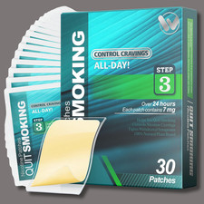 Nicotine Patches Step 3 Easy and Effective Helps Quit Smoking, 7 mg, 30 Patches