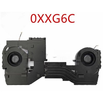 For DELL ALIENWARE AREA-51M R2 RQ2 Laptop CPU GPU Cooling Fan & Heatsink 0XXG6C