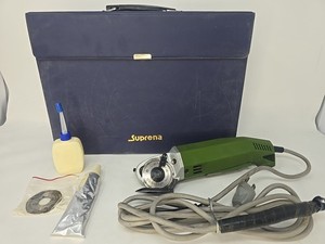 SUPRENA HC-1007A Mini Round Knife Fabric Air Cutter Machine W Box & Accessories