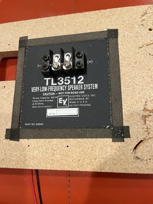 ElectroVoice 3512 part no 5305 speaker Terminal Block - Very Low Frequency RARE