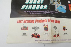 Vintage Super Dodge Ball NES Promo Poster Nintendo CSG Images Soft Inc 11.5x15.5