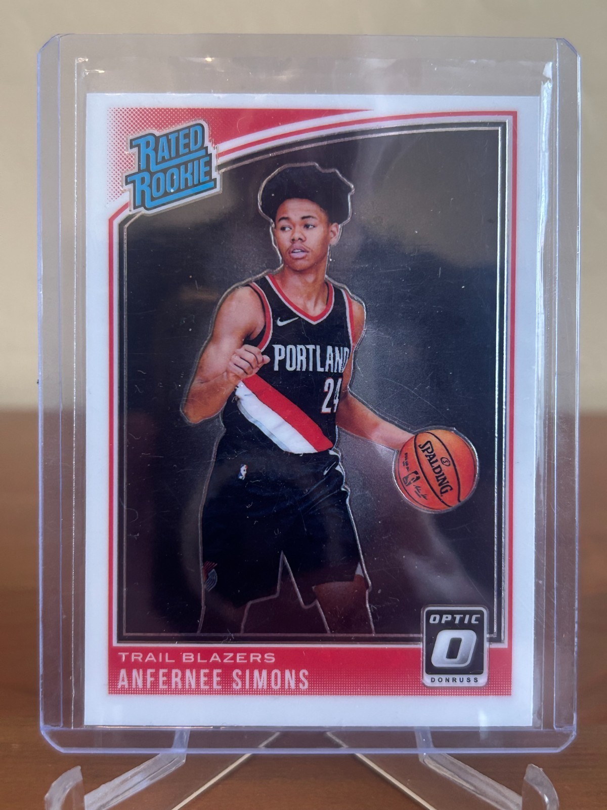 2018-19 Panini Donruss Optic - Rated Rookie Anfernee Simons #186 (RC)
