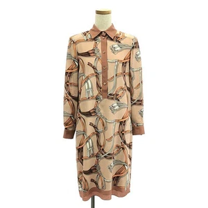 Robe chemise femme rose GUCCI S avec motif allover