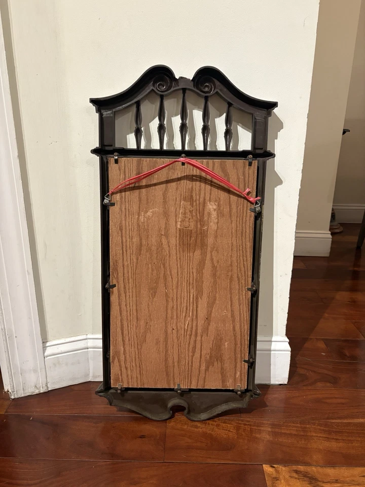 Espejo de pared vintage de madera de 14”X30” para decoración de sala de estar Foto 4 de 4