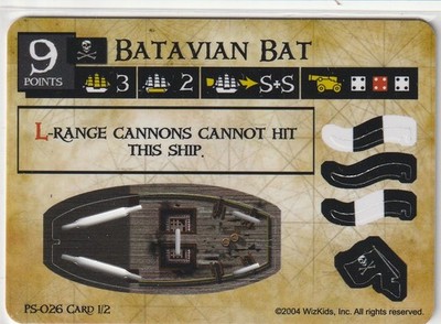 Batavian Bat (Limited) - PS-026 Unpunched and Complete PIR: Pirates of the Spani