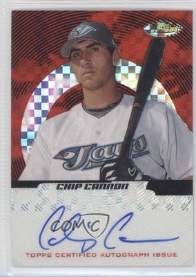 2005 Topps Finest Auto X-Fractor 3/250 Chip Cannon #144 Rookie Auto RC 0b0