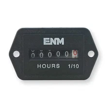 Enm T51e52 Hour Meter, Electrical, Flange Mounting