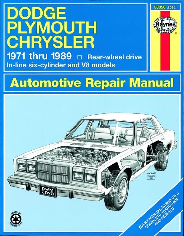 Revue technique Haynes DODGE Full-Size RWD 71-89 Anglais Etat NEUVE