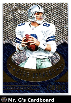 #ad Troy Aikman 2016 Panini #RB TA Ring Bearers Galactic Dallas Cowboys $14.99