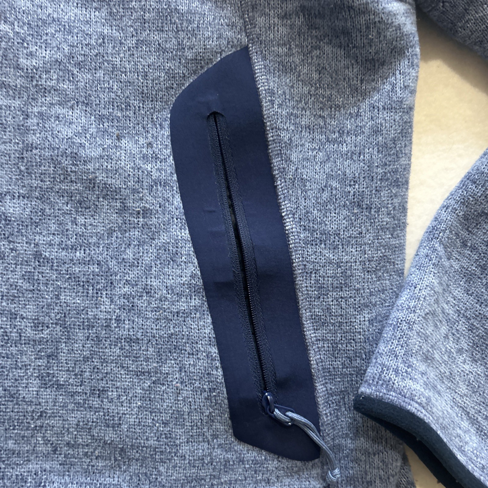 Arc'Teryx cardigan donna covert full zip maglione giacca taglia MEDIA pile blu