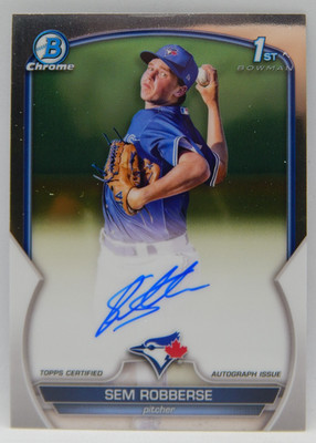 2023 Bowman Chrome Baseball - 1st Bowman Auto #CPA-SR Blue Jays - SEM ROBBERSE